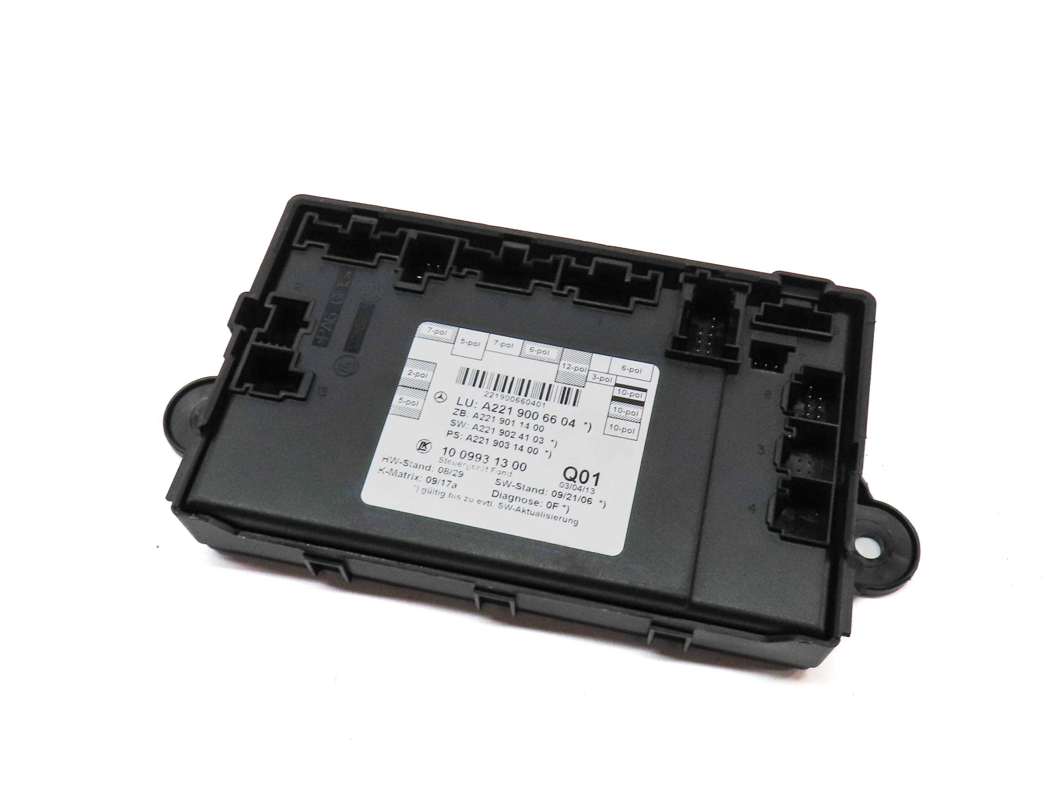 2013 MERCEDES S550 (W221) REAR LEFT DOOR CONTROL MODULE — exact item pictured